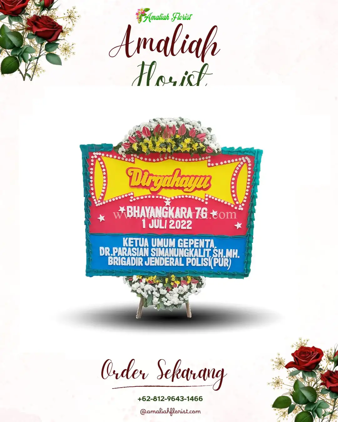 Papan Bunga HUT Ulang Tahun Langkaplancar